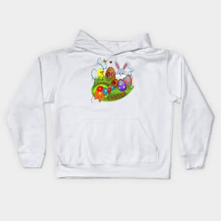 easter bunny Kids Hoodie